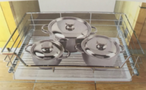 Ngăn kéo đựng xoong nồi Inox nan vuông Inox 304 ED02.600