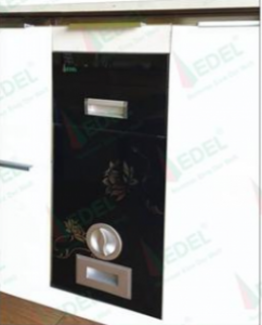 Thùng gạo mặt kính hoa văn Inox 304 cao cấp TG03.300  - TG03.250