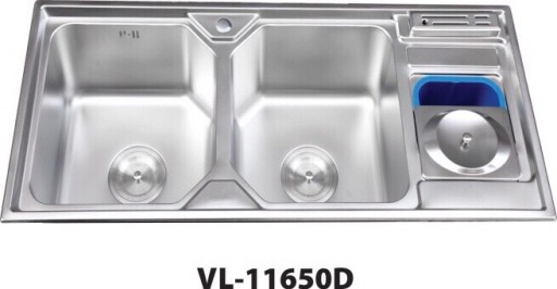 CHẬU RỬA CHÉN VOSLER INOX 201 VL-11650D