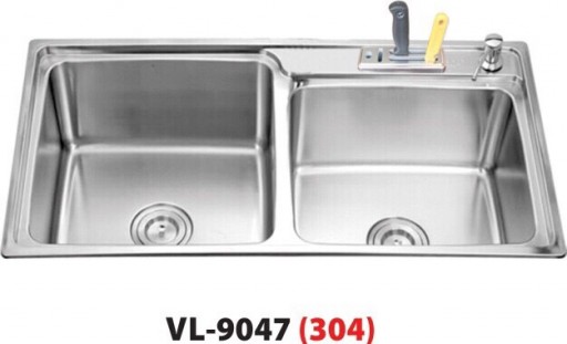 CHẬU RỬA CHÉN VOSLER INOX 304 VL-9047