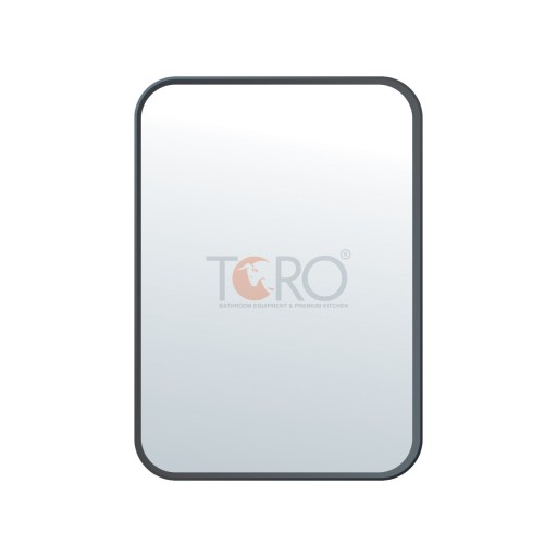 Gương soi viền Inox xi đen Toro TR-K21