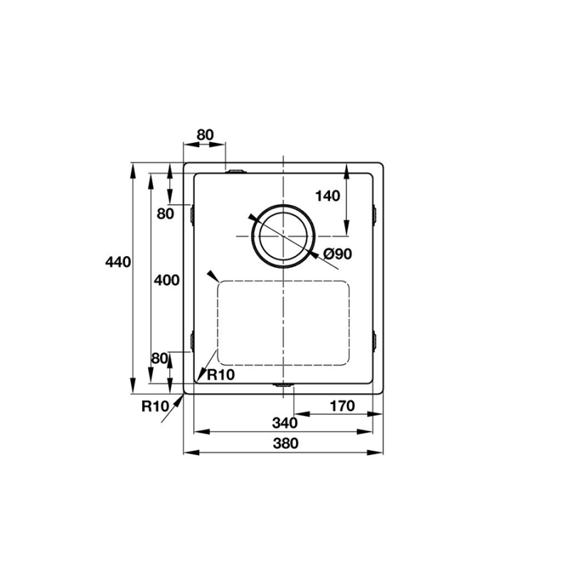 Chậu rửa chén Hafele Claudius hs -sd7744- 567.20.387