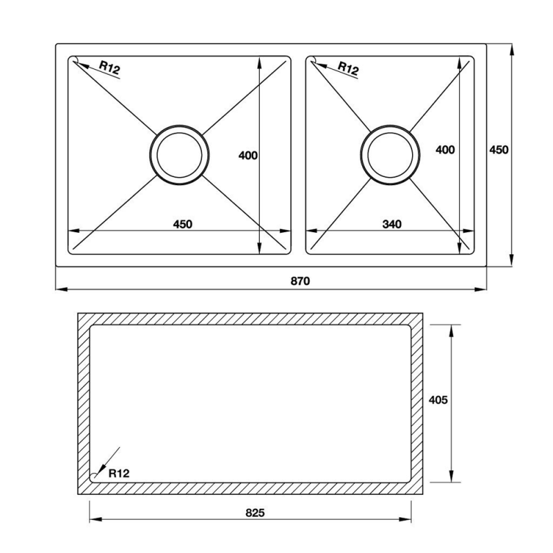 Chậu rửa chén HAFELE HS-S8745 567.23.040