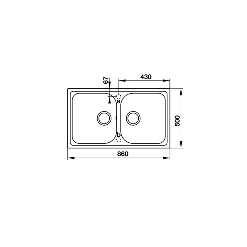 CHẬU ĐÁ HAFELE JULIUS HS-GD8650 – MÀU KEM 570.35.480
