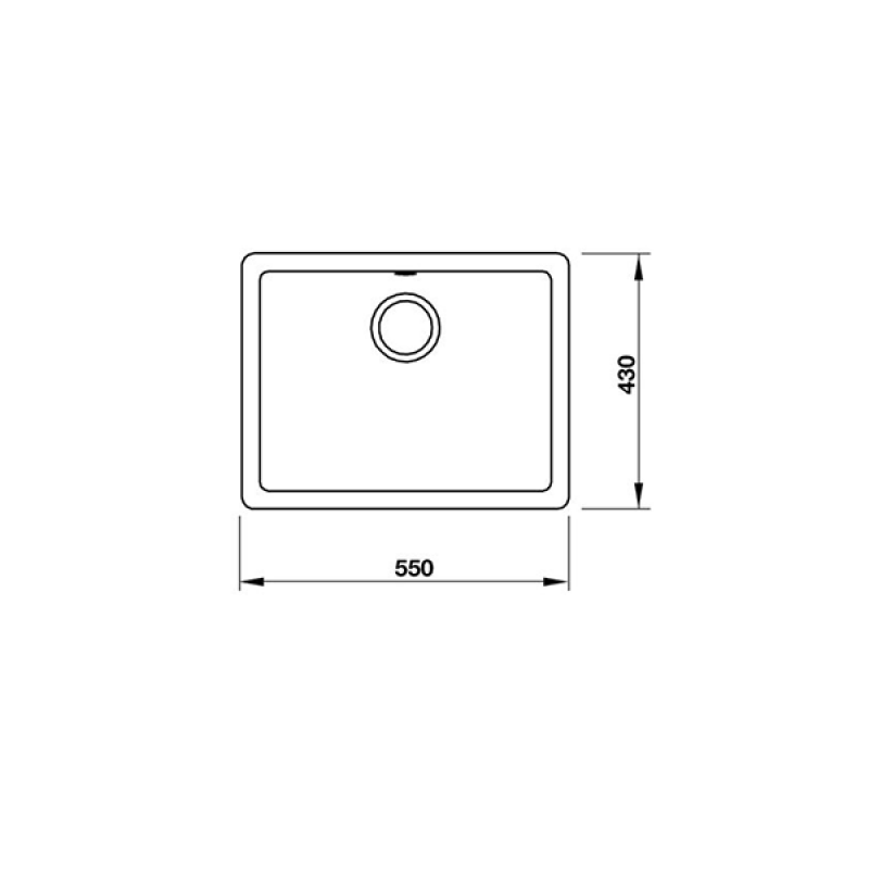 CHẬU ĐÁ HÄFELE GALBA HS-GS5543-MÀU XÁM 570.35.530