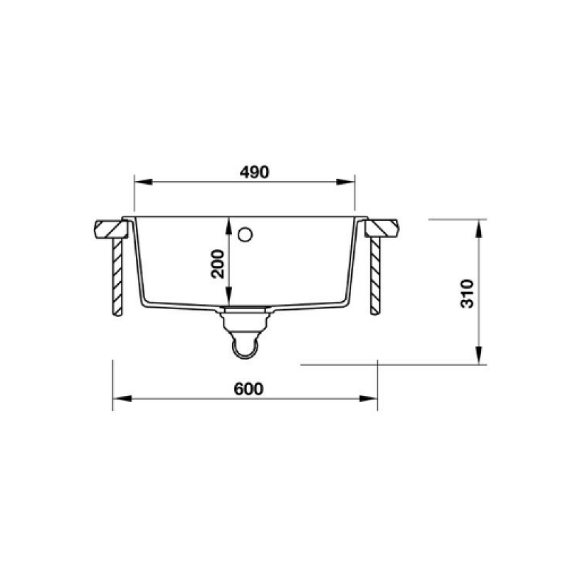 CHẬU ĐÁ HÄFELE GALBA HS-GS5543-MÀU XÁM 570.35.530