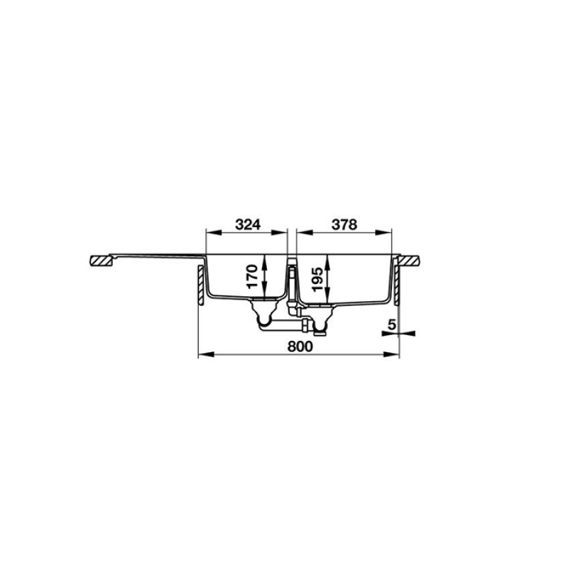 Chậu rửa chén HAFELE ANTONIUS HS-GDD11650 -570.35.470