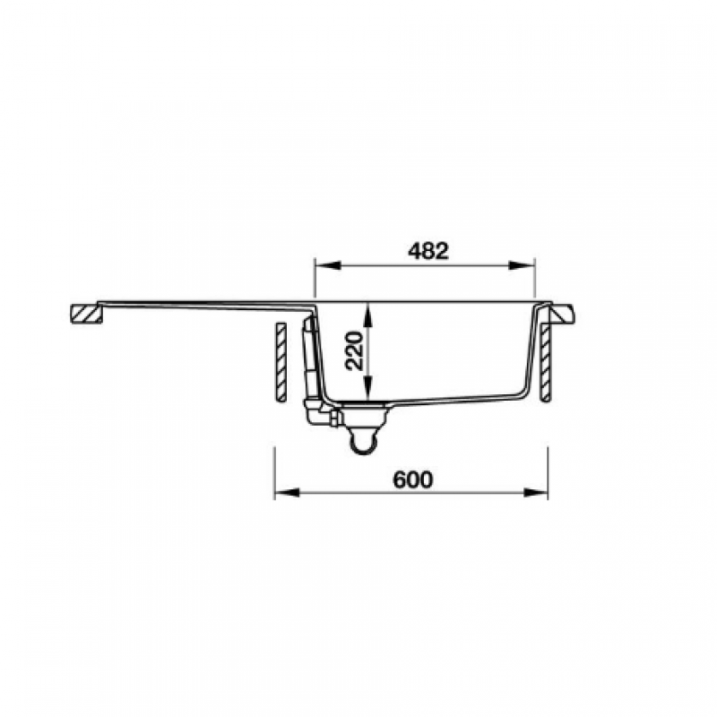 Chậu đá Hafele HS-GSD10050 570.36.350