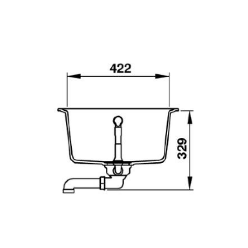 Chậu đá Hafele HS-GSD10050 570.36.350