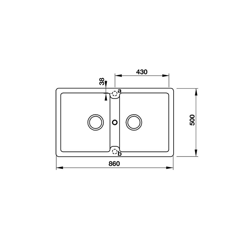 CHẬU ĐÁ HAFELE GALBA HS-GD8650 – MÀU XÁM 570.36.500