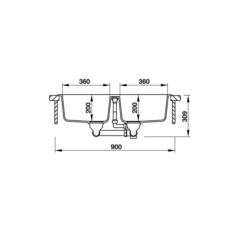 CHẬU ĐÁ HAFELE GALBA HS-GD8650 – MÀU XÁM 570.36.500