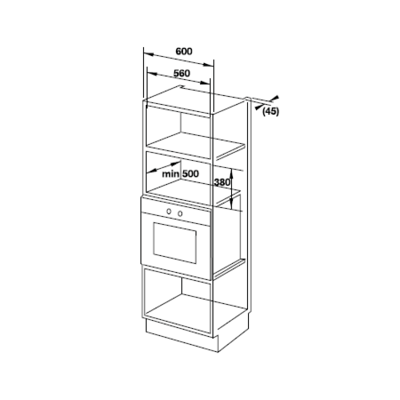 Lò vi sóng kết hợp nướng Hafele HM-B38A 535.34.000