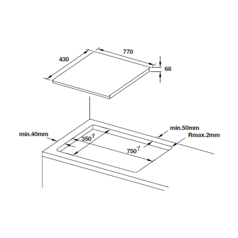 Bếp từ Hafele HC-IF77A 536.61.555