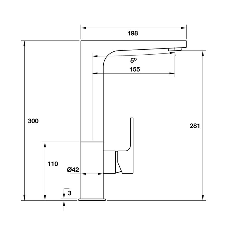 Vòi rửa chén Hafele TITUS HT-C281