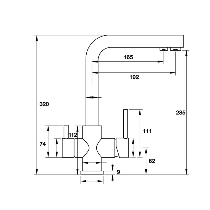 Vòi rửa chén Hafele MARCUS HT-C285
