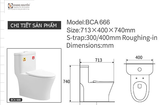 BÀN CẦU 1 KHỐI CAO CẤP BENZLER BCA-666